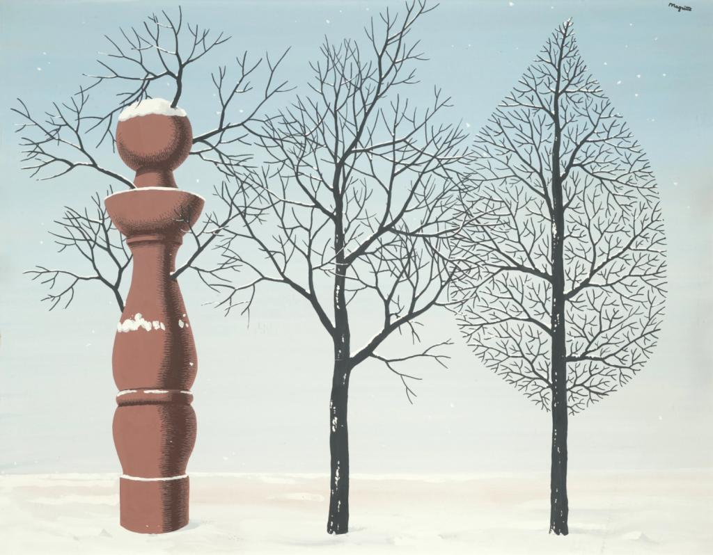 Kunstwerk 'Les nouvelles années' van Magritte