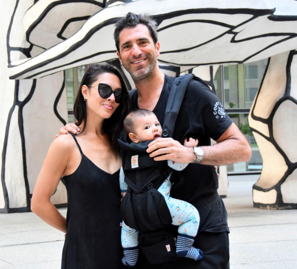 Anthony Evrard en zijn gezin.