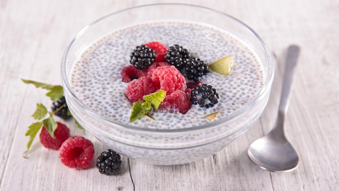 Le chia pudding: mille bienfaits dans une graine Le chia pudding: mille bienfaits dans une graine
