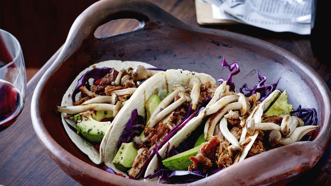 Recept: Taco met pulled pork & rodekool Recept: Taco met pulled pork & rodekool