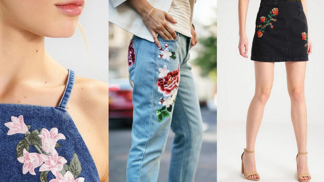 Mode: le denim fleuri, le combo ultra canon de la saison Mode: le denim fleuri, le combo ultra canon de la saison
