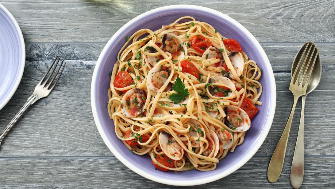 Direction l'Italie avec cette délicieuse recette de linguine vongole Direction l'Italie avec cette délicieuse recette de linguine vongole