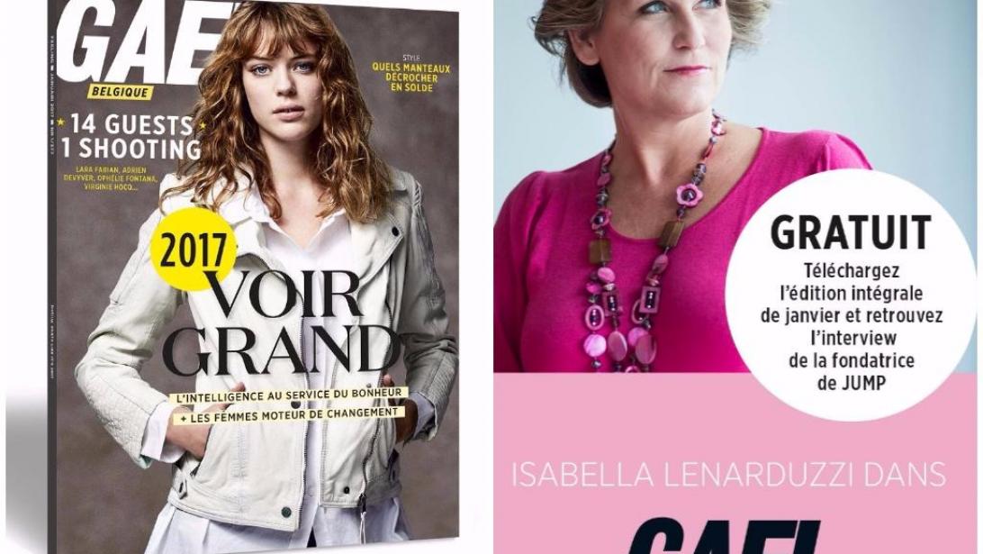 Téléchargez gratuitement le GAEL de janvier et l'interview d'Isabella Lenarduzzi de JUMP Téléchargez gratuitement le GAEL de janvier et l'interview d'Isabella Lenarduzzi de JUMP