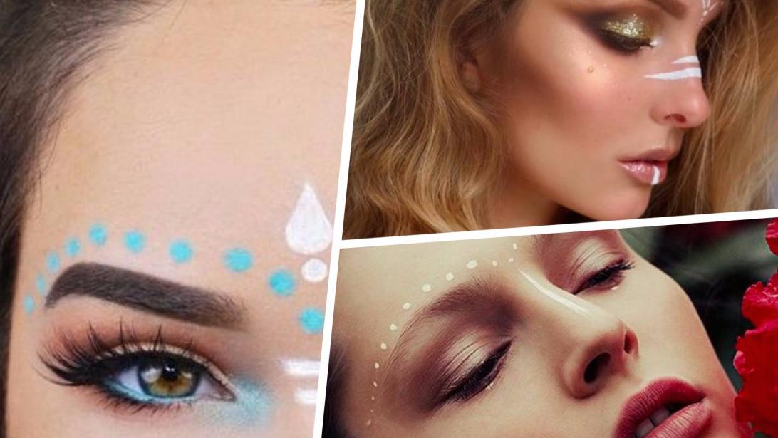 Les sourcils surmontés de pointillés, la tendance qui va cartonner aux festivals Les sourcils surmontés de pointillés, la tendance qui va cartonner aux festivals