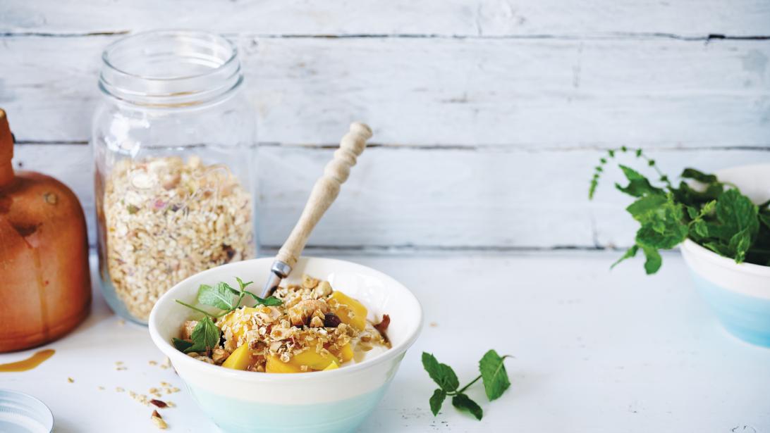 Heerlijk: de zelfgemaakte granola van Nathalie Meskens Heerlijk: de zelfgemaakte granola van Nathalie Meskens