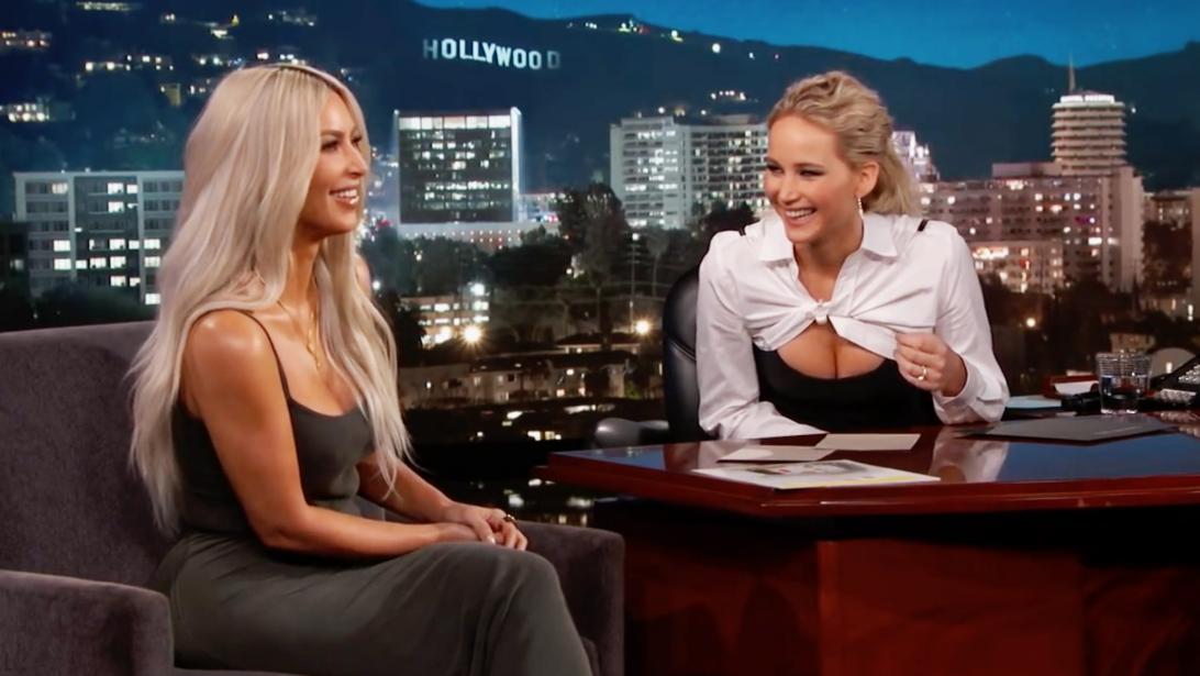 Jennifer Lawrence legt idool Kim Kardashian het vuur aan de schenen Jennifer Lawrence legt idool Kim Kardashian het vuur aan de schenen