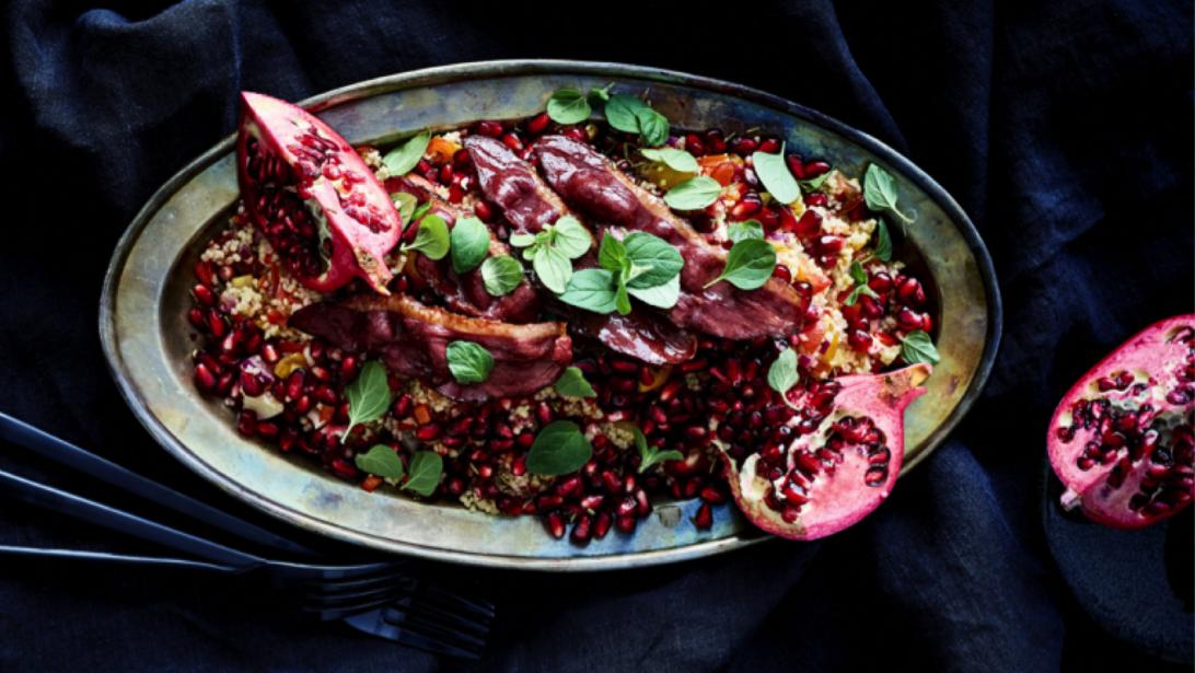 Recept: healthy lunch tabouleh met gerookte eendenborst Recept: healthy lunch tabouleh met gerookte eendenborst