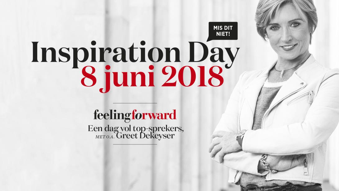 Nieuwe naam bekend: Greet De Keyser komt naar de Feeling Forward Inspiration Day op 8 juni! Nieuwe naam bekend: Greet De Keyser komt naar de Feeling Forward Inspiration Day op 8 juni!