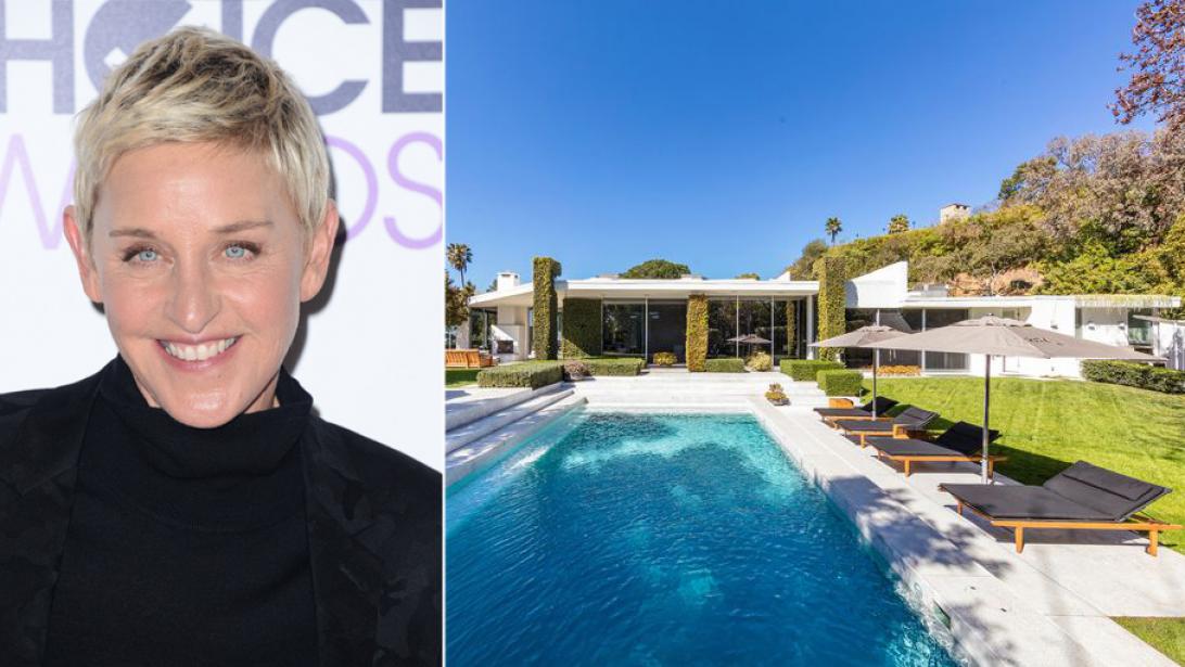 De aardige villa van Ellen DeGeneres staat te koop De aardige villa van Ellen DeGeneres staat te koop