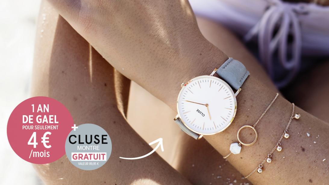 Abonnez-vous à GAEL et recevez une montre CLUSE (val. 89,95€) Abonnez-vous à GAEL et recevez une montre CLUSE (val. 89,95€)