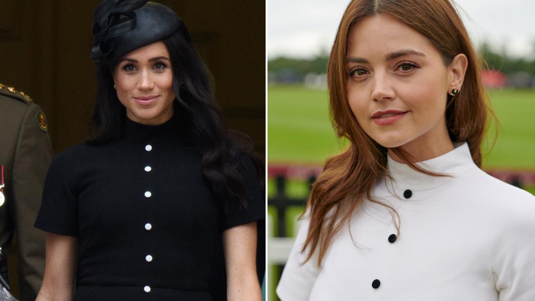 Meghan Markle gespot in dezelfde jurk als prins Harry's ex-vriendin Meghan Markle gespot in dezelfde jurk als prins Harry's ex-vriendin