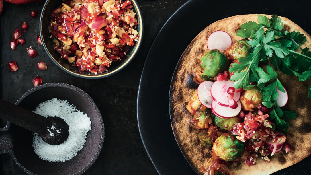 Recette: tacos belgo-mexicains aux choux de Bruxelles Recette: tacos belgo-mexicains aux choux de Bruxelles