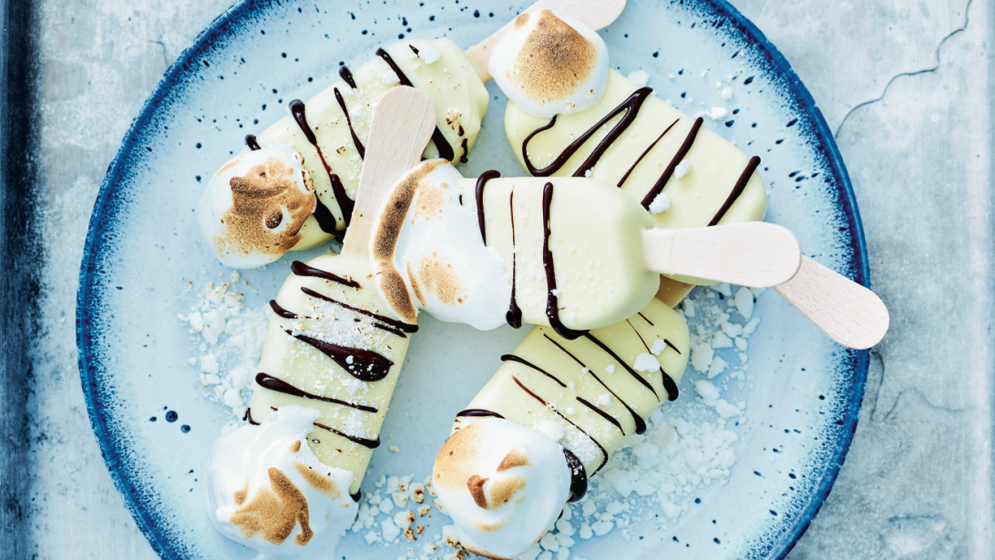 Recette: mini-Magnums à la meringue et au chocolat fondu Recette: mini-Magnums à la meringue et au chocolat fondu