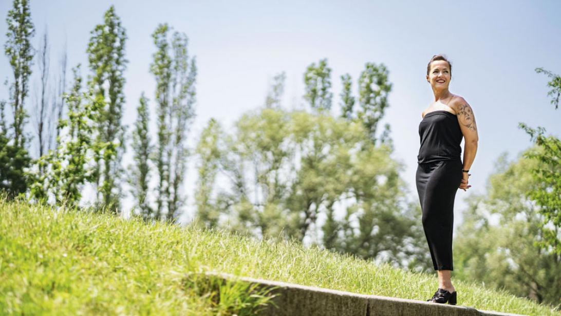 Powervrouw: Charlotte Nyssen lanceerde de schoen met verstelbare hak Powervrouw: Charlotte Nyssen lanceerde de schoen met verstelbare hak