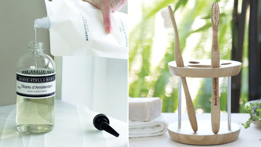 Zero waste-beauty: deze 5 x badkamer must-haves kan je makkelijk vervangen Zero waste-beauty: deze 5 x badkamer must-haves kan je makkelijk vervangen