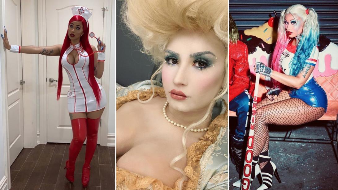 In deze opvallende outfits griezelen celebs tijdens Halloween In deze opvallende outfits griezelen celebs tijdens Halloween