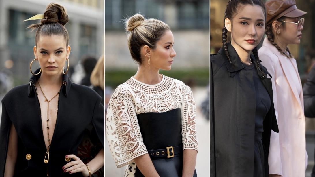 Braids, messy buns en mohawks: 6 x opsteekkapsels voor lang haar Braids, messy buns en mohawks: 6 x opsteekkapsels voor lang haar