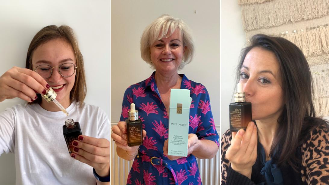Onze lezeressen testten Estée Lauders vernieuwde Advanced Night Repair serum. Hun verdict! Onze lezeressen testten Estée Lauders vernieuwde Advanced Night Repair serum. Hun verdict!