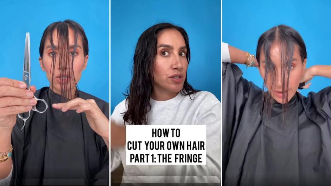 Vidéo: le tuto de la coiffeuse des stars pour couper ses cheveux soi-même Vidéo: le tuto de la coiffeuse des stars pour couper ses cheveux soi-même