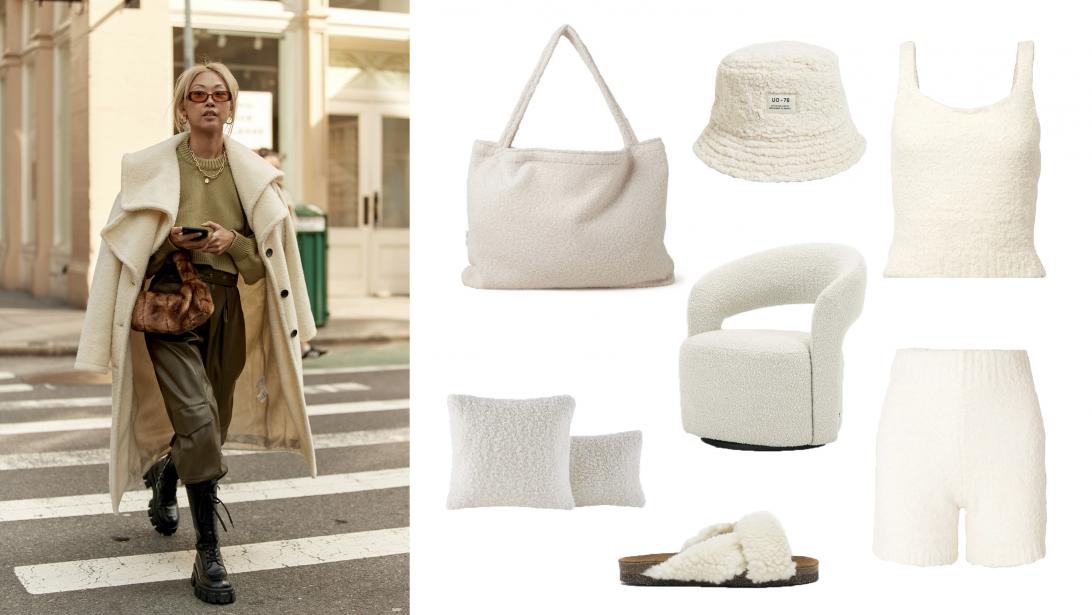 Bouclé all day: 15 x items in fluffy schapenstof Bouclé all day: 15 x items in fluffy schapenstof