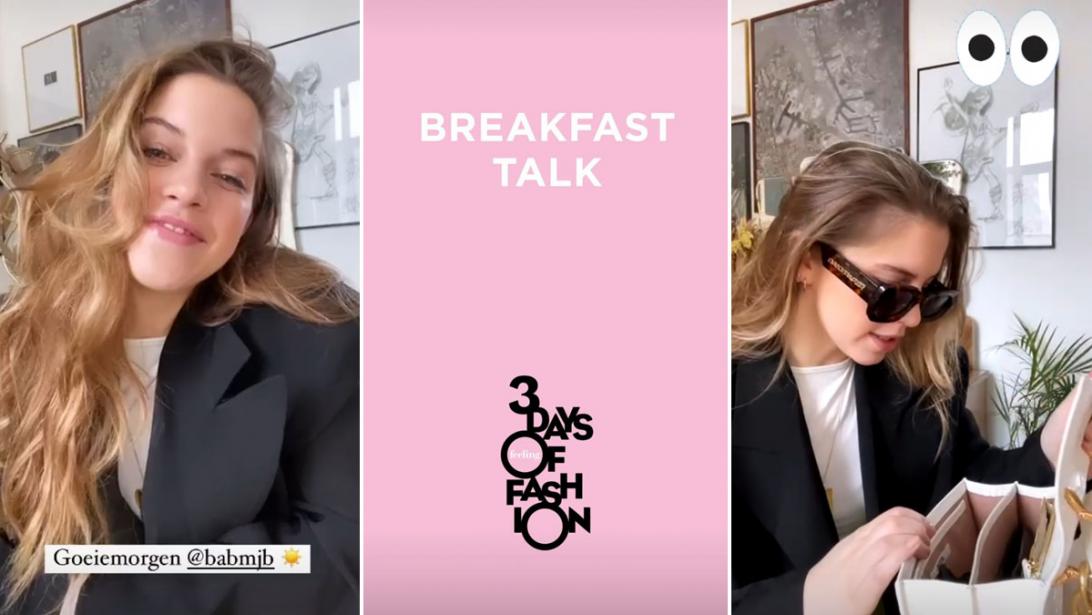 Breakfast talk: zo ziet de ochtend van Bab Buelens eruit Breakfast talk: zo ziet de ochtend van Bab Buelens eruit