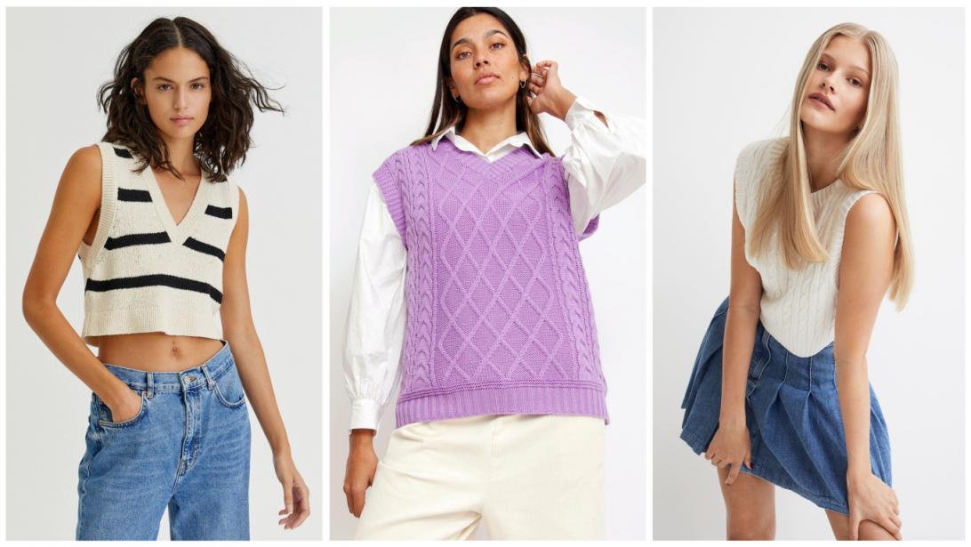 Pull sans manches: comment porter la pièce rétro de l’automne? Pull sans manches: comment porter la pièce rétro de l’automne?
