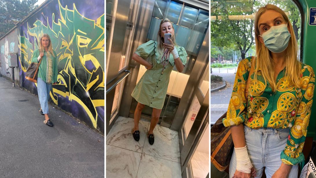 Vintage, veertjes, Kermit-groen... dit draagt chef-mode Els op de modeweken in Milaan Vintage, veertjes, Kermit-groen... dit draagt chef-mode Els op de modeweken in Milaan