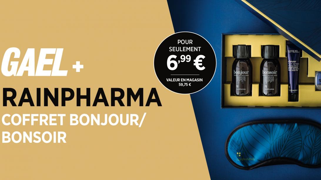 Un coffret Bonjour/Bonsoir RainPharma pour seulement 6,99€! Un coffret Bonjour/Bonsoir RainPharma pour seulement 6,99€!