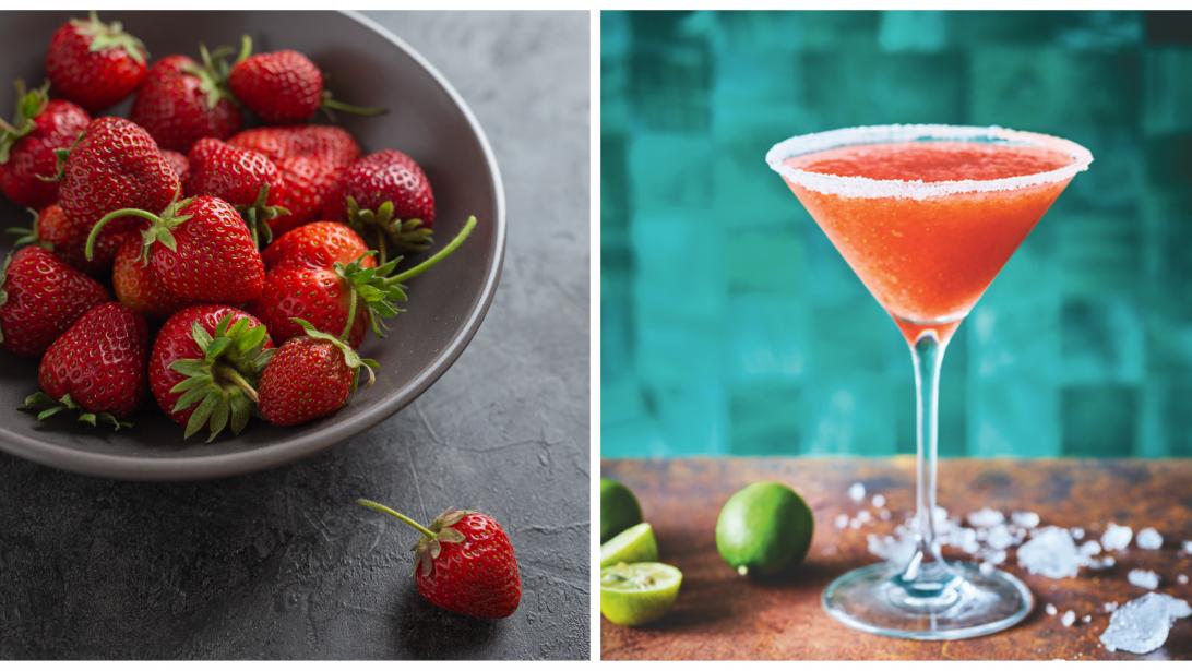 Le cocktail de l'été: margarita givrée aux fraises Le cocktail de l'été: margarita givrée aux fraises
