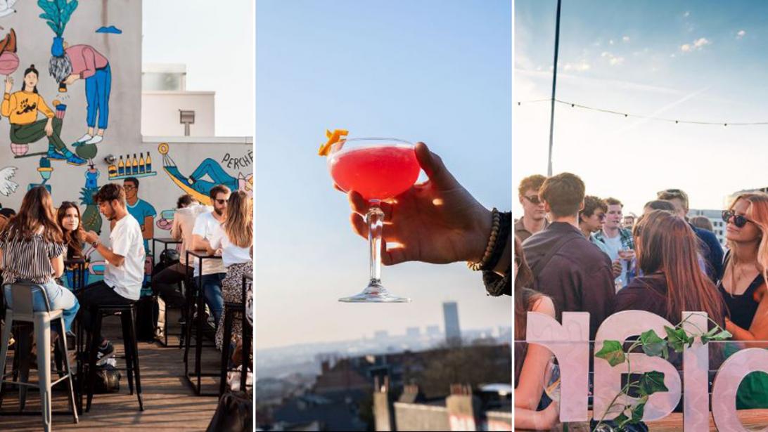 Bruisend Brussel: 7 x rooftop- en buitenbars om een dansje te placeren Bruisend Brussel: 7 x rooftop- en buitenbars om een dansje te placeren