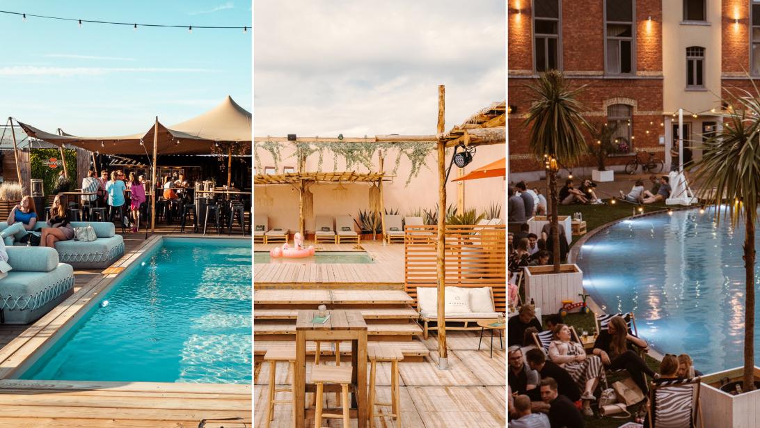 7 x zomerbars in België met verfrissend buitenzwembad 7 x zomerbars in België met verfrissend buitenzwembad