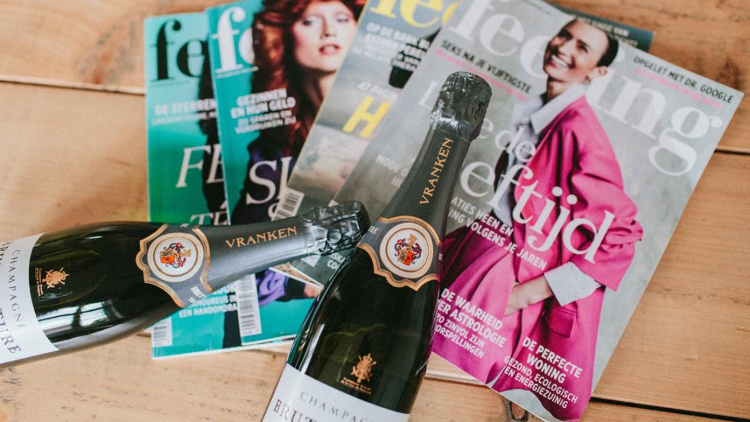 Aanbieding: Neem of schenk een abonnement op Feeling en ontvang een fles champagne Aanbieding: Neem of schenk een abonnement op Feeling en ontvang een fles champagne