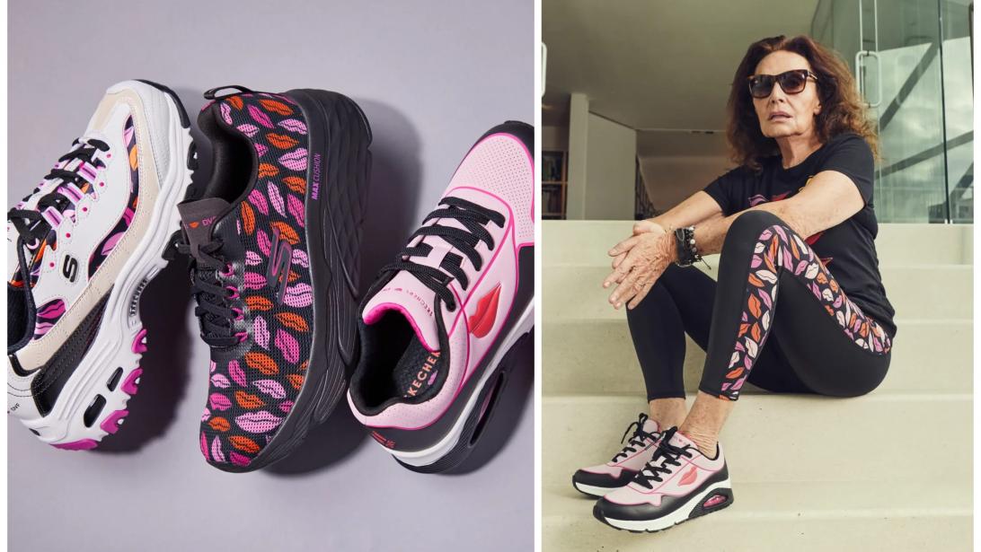 DvF x SKECHERS: l'icône de la mode revisite les sneakers avec style DvF x SKECHERS: l'icône de la mode revisite les sneakers avec style