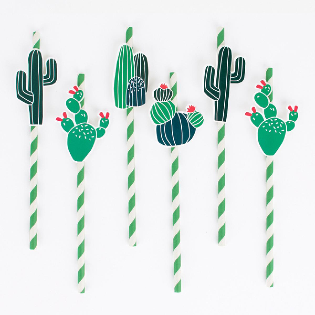 Les adorables cactus en papier