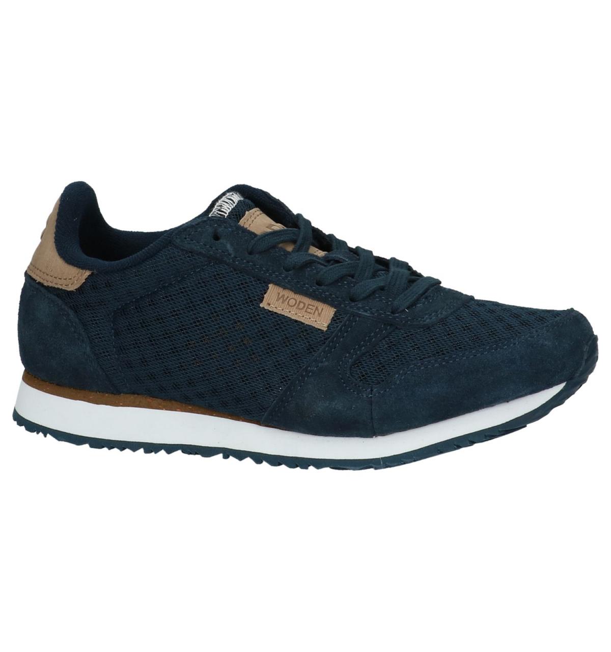 Blauwe sportieve sneakers