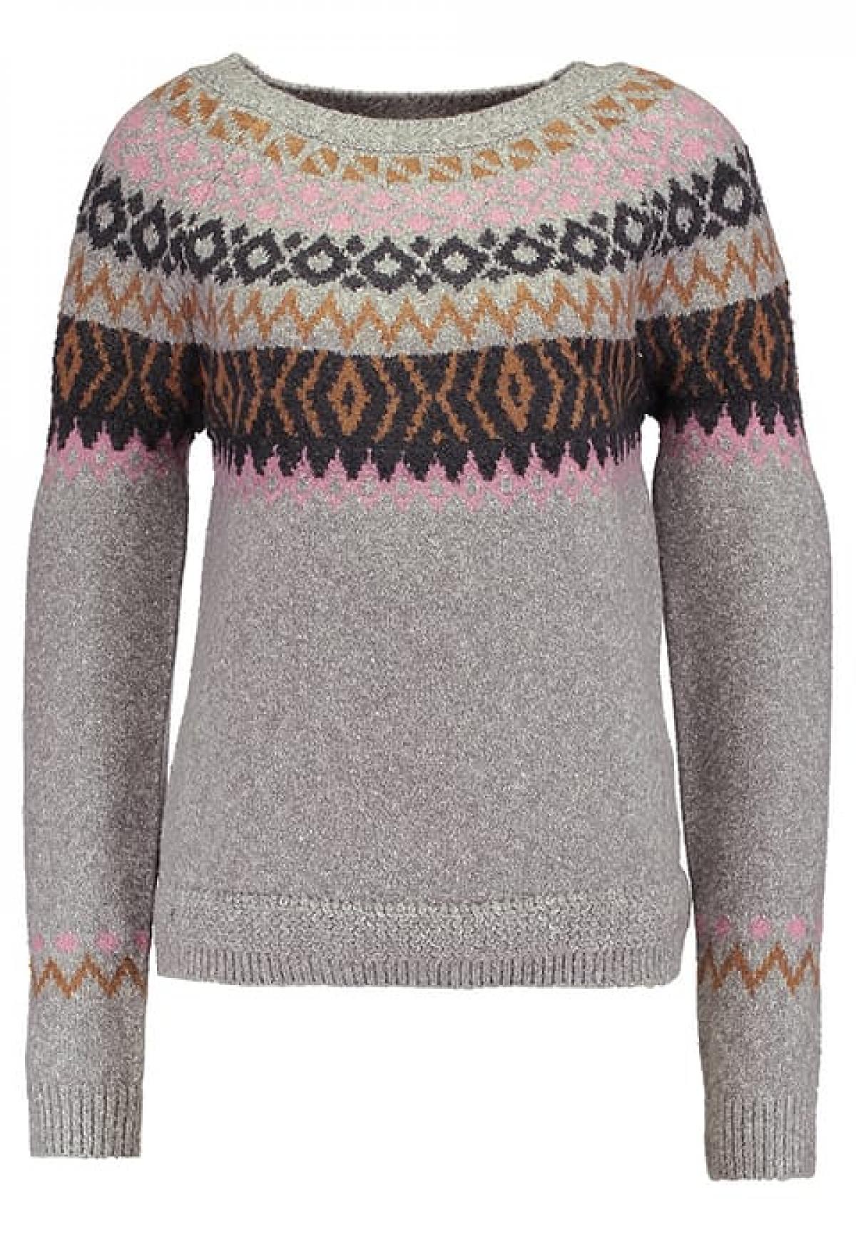 Light grey melange/oak brown/lilas
