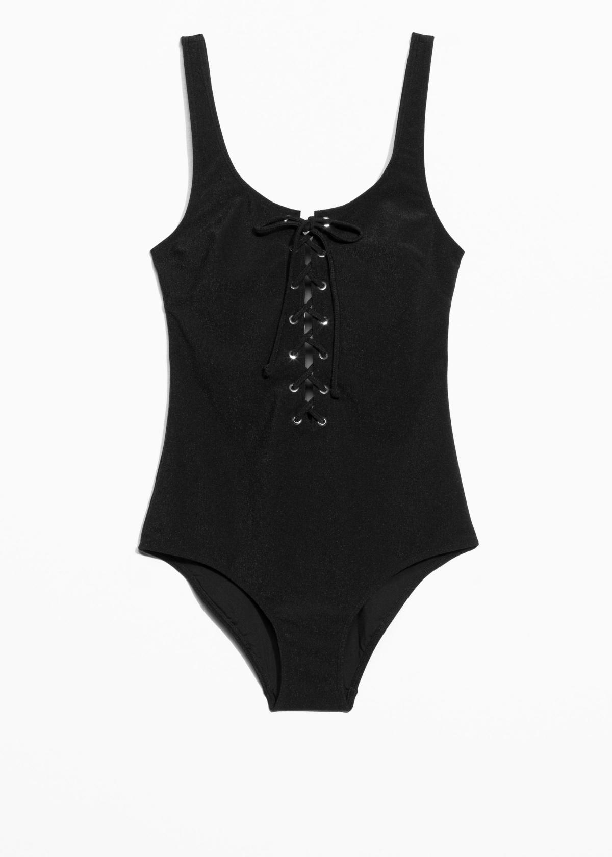 Lace Up Swimsuit