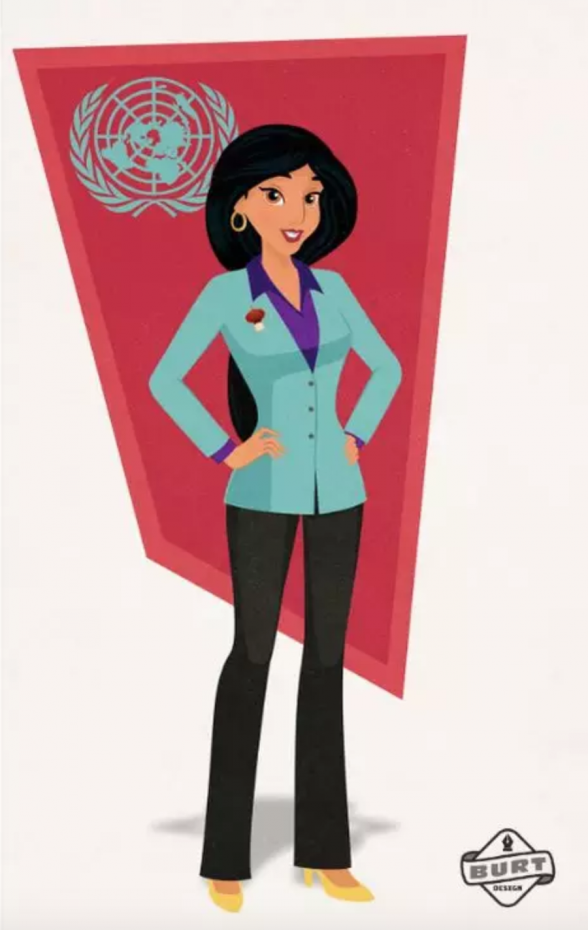 Jasmine est ambassadrice pour les Nations Unies.