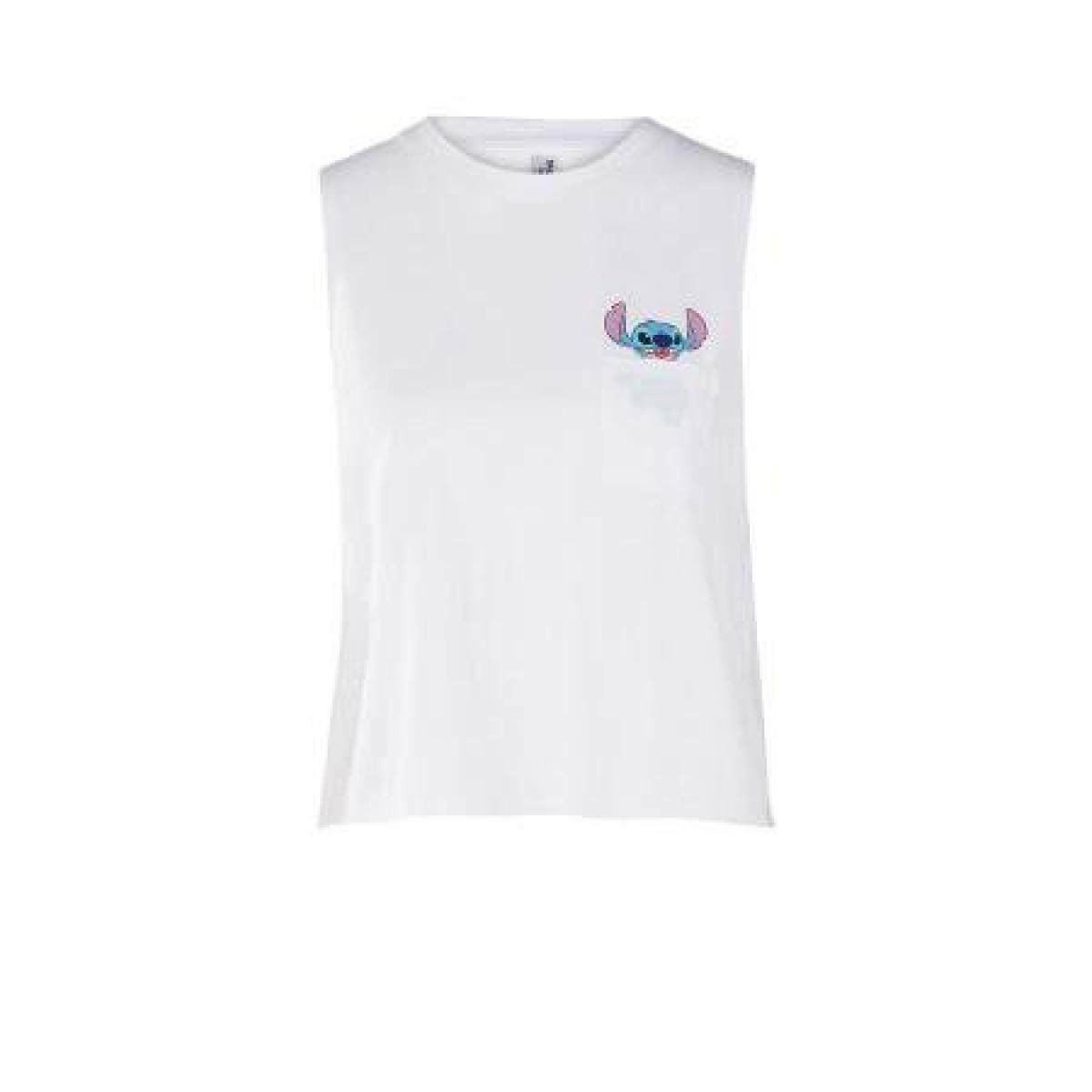 Mouwloos T-shirt met Stitch