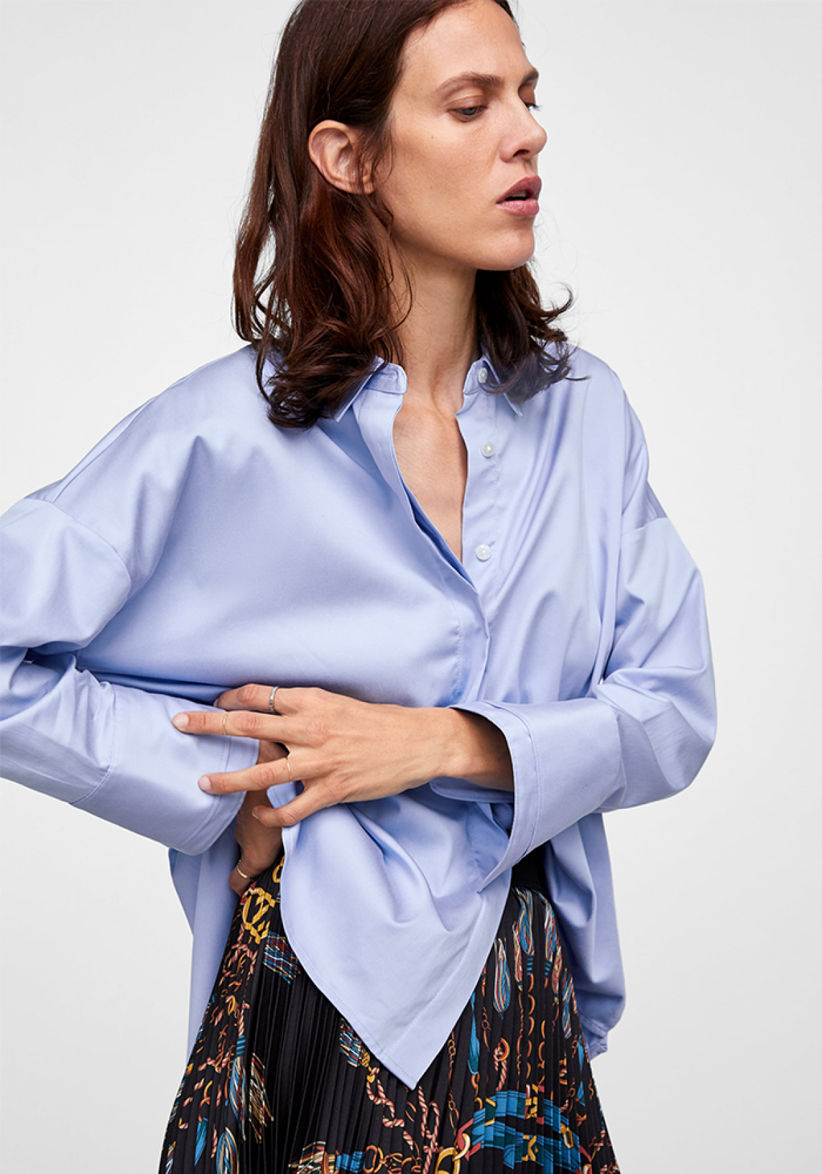 Zijdezachte blouse