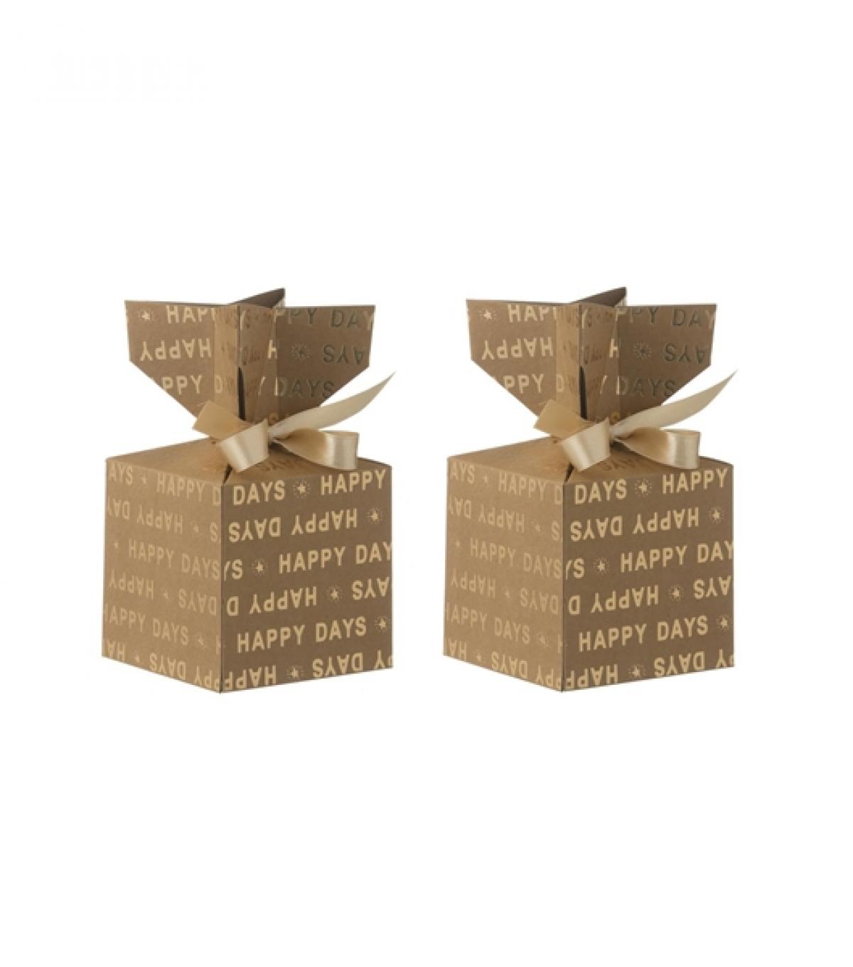 Boîtes forme bonbon en carton