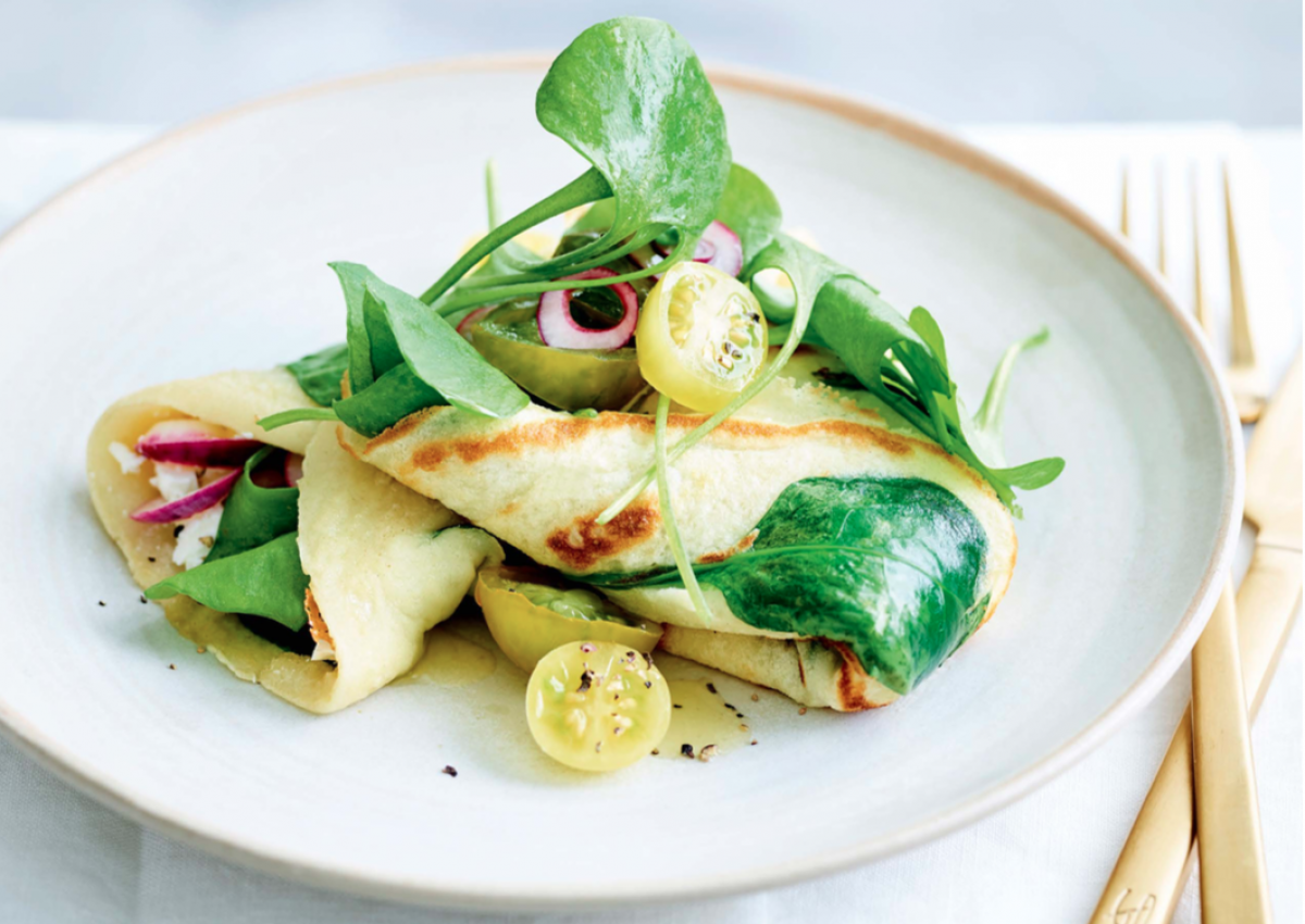 Les crêpes salées aux épinards (pour 4 personnes)