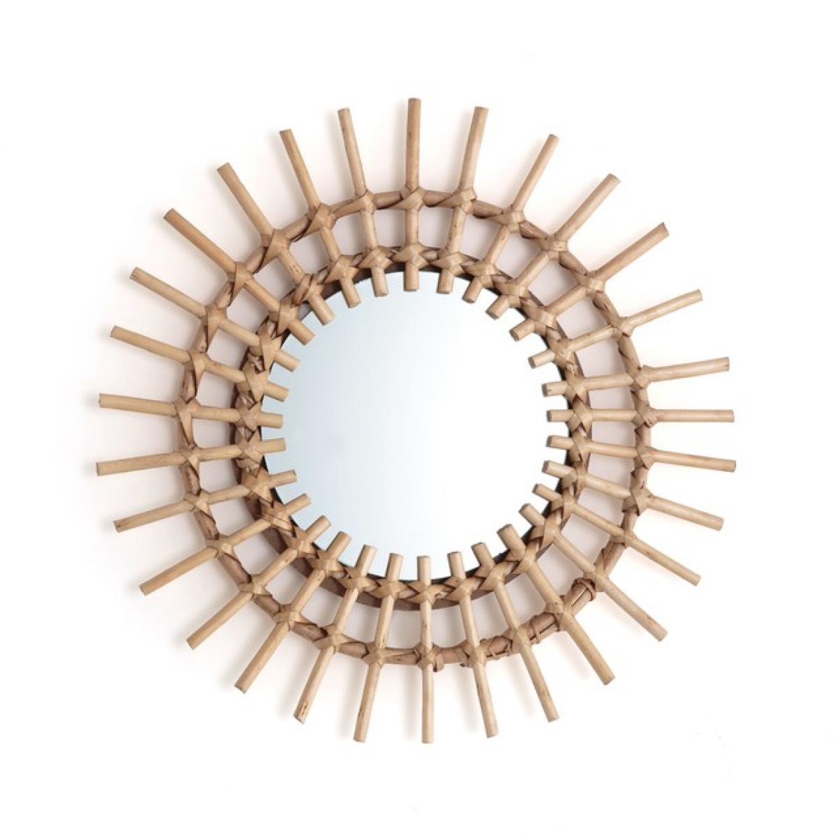 Le miroir en rotin