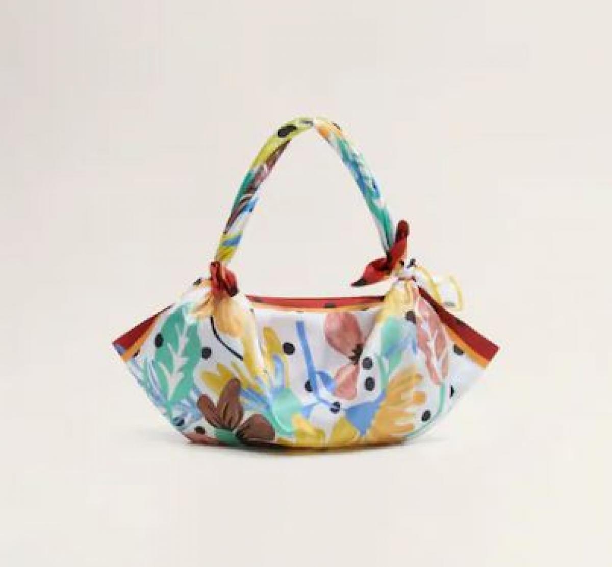 Scarf bag met multi-print