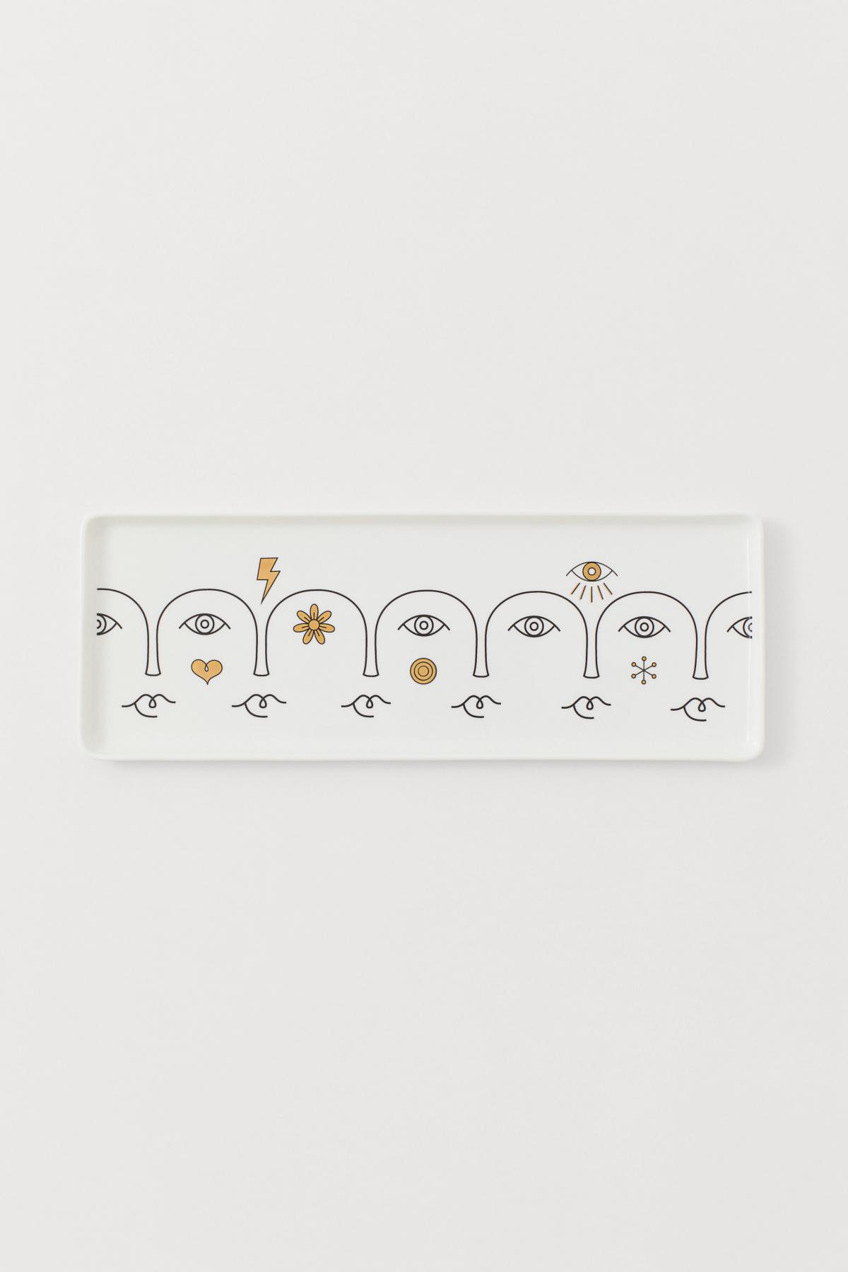 Plateau en porcelaine