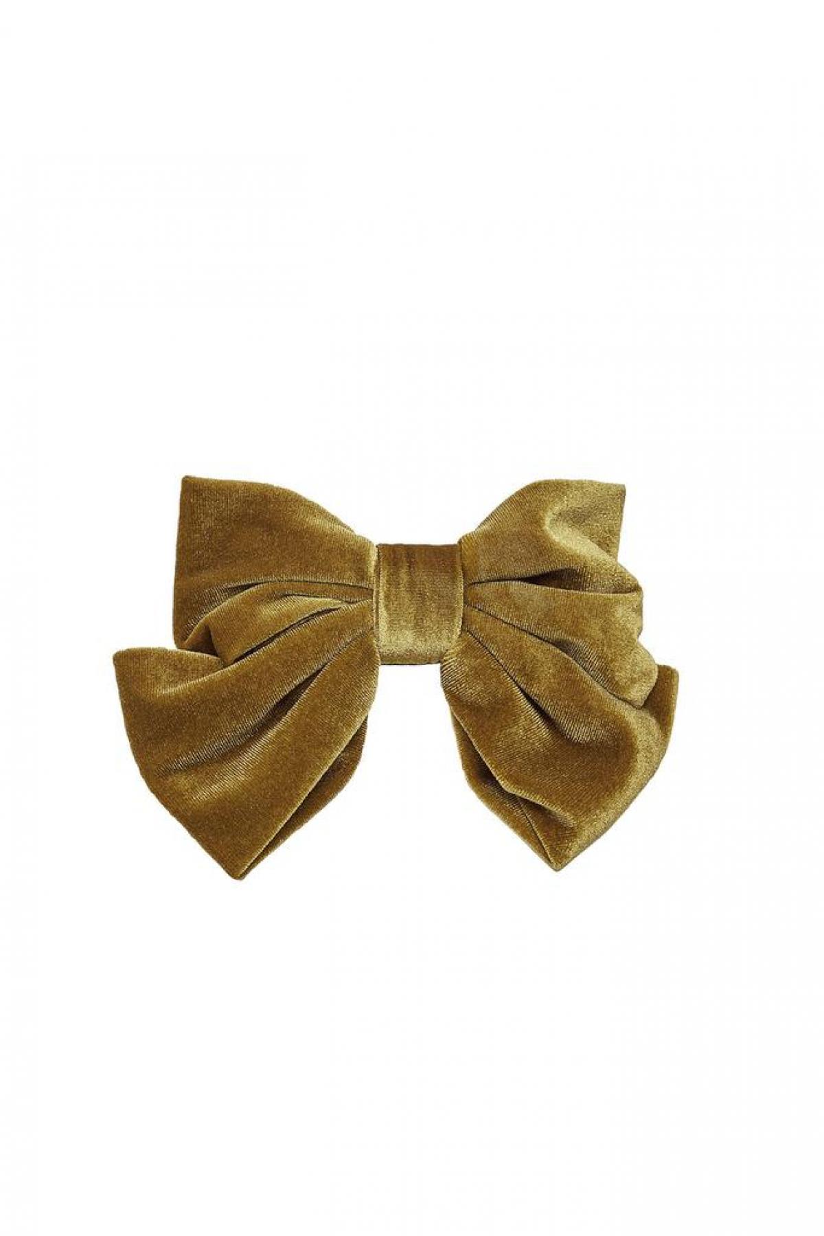 Velvet haarstrik groen