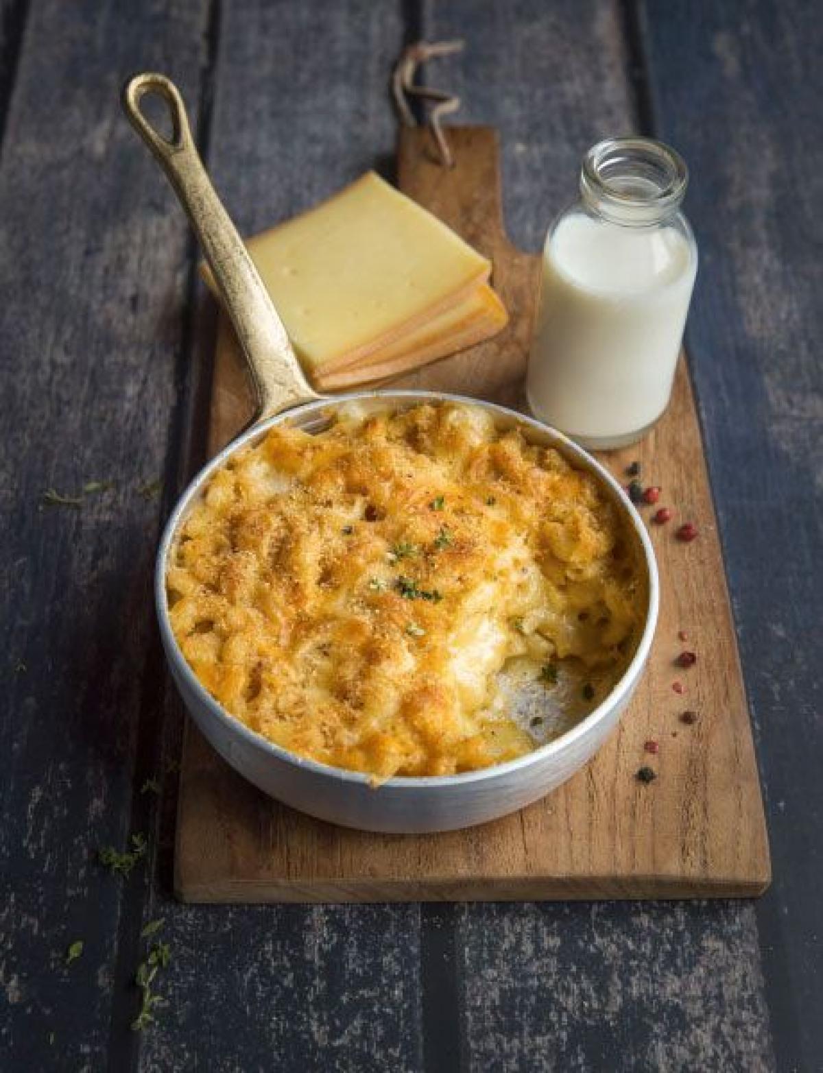 Mac and cheese à la raclette Entremont