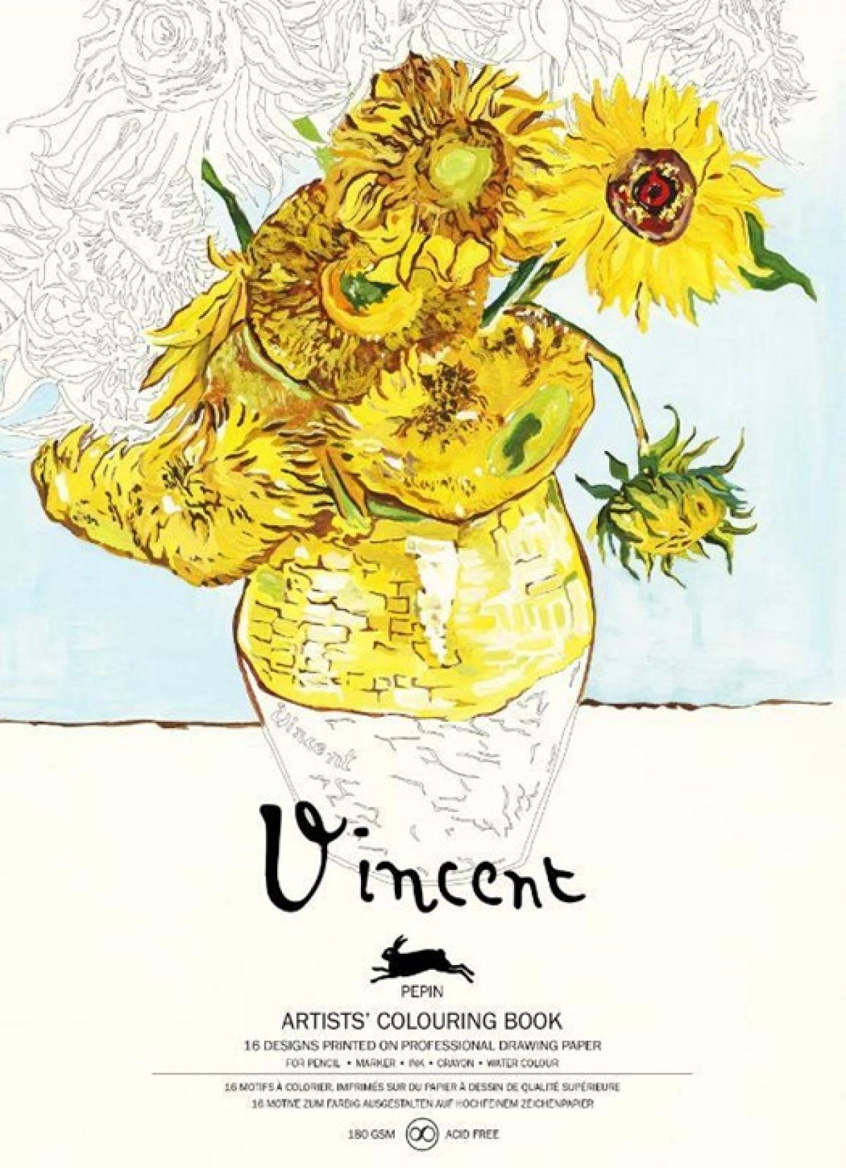 Kleurboek met schilderijen van Van Gogh