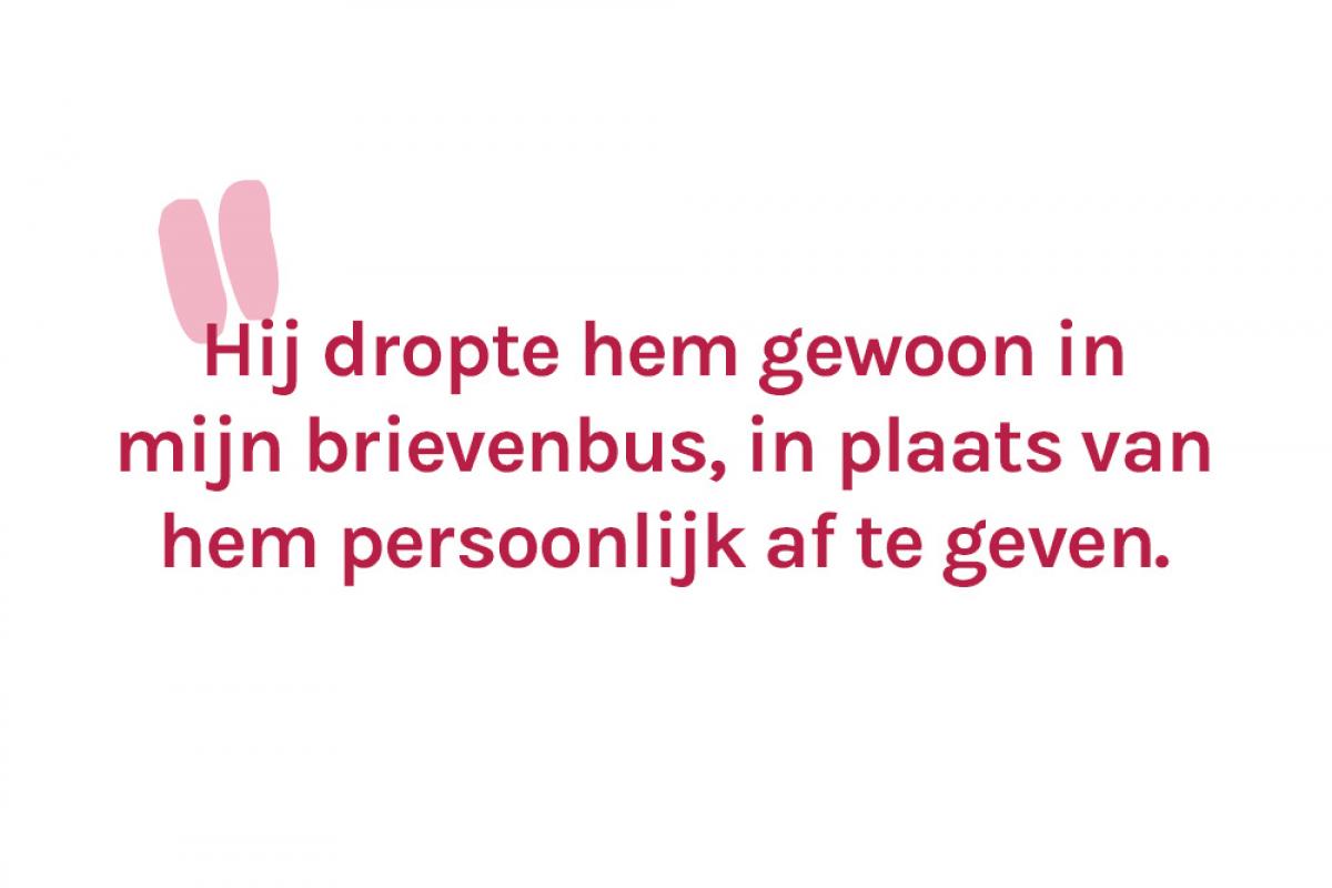 Maya's vriend maakte het na 3 jaar uit via een brief