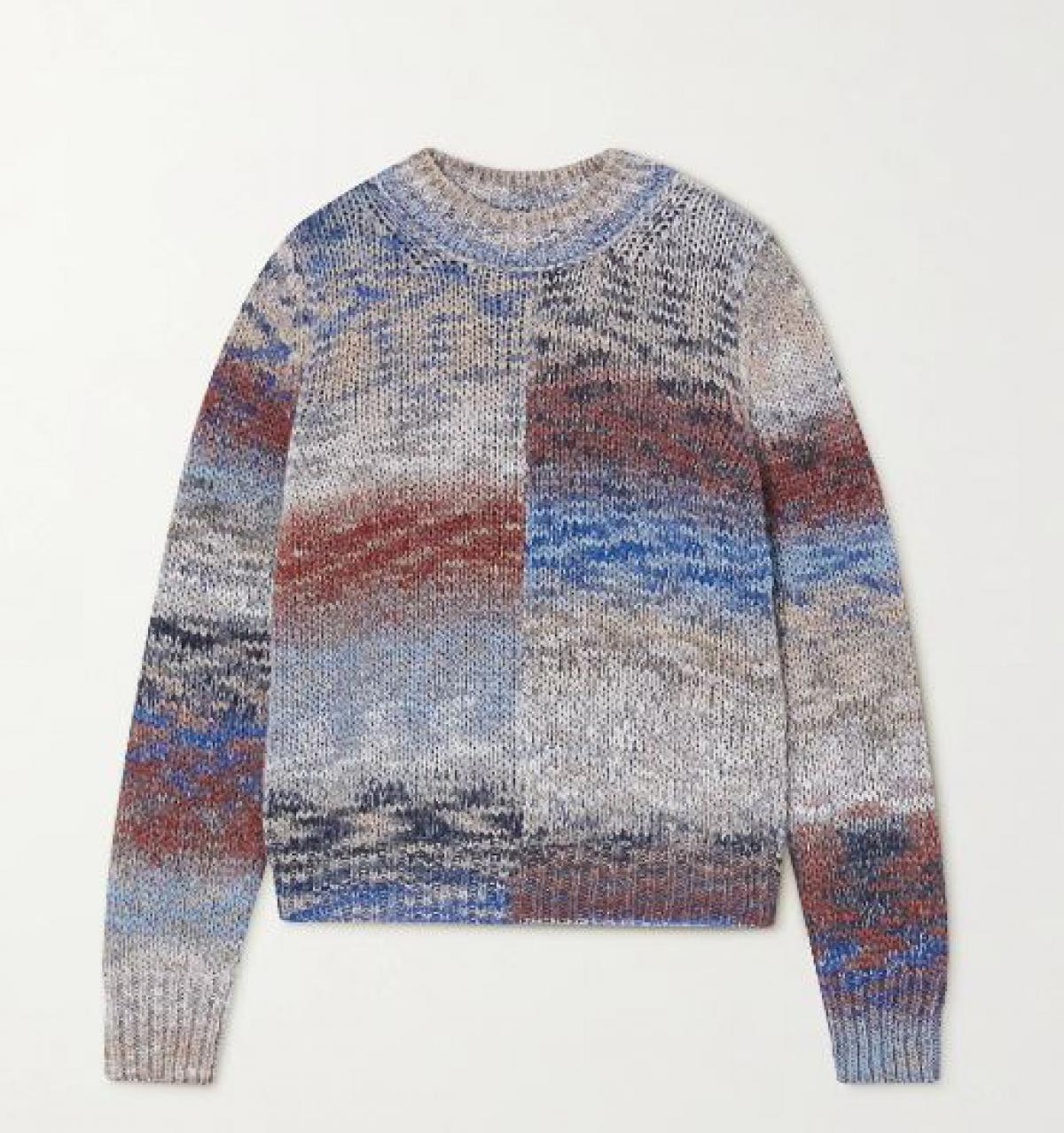 Seventies knit met kleurvlakken